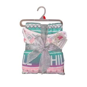 Justice Girls 18 Plus Size 2 Piece Sleep Set Pajamas Long Sleeve Pants Cozy